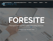 Tablet Screenshot of foresite.com